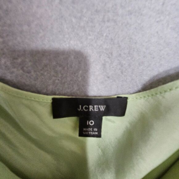 J. Crew Size 10 Fairy Sheath Dress Base Layer Lagenlook Dress Mint Goblincore - Picture 2 of 10